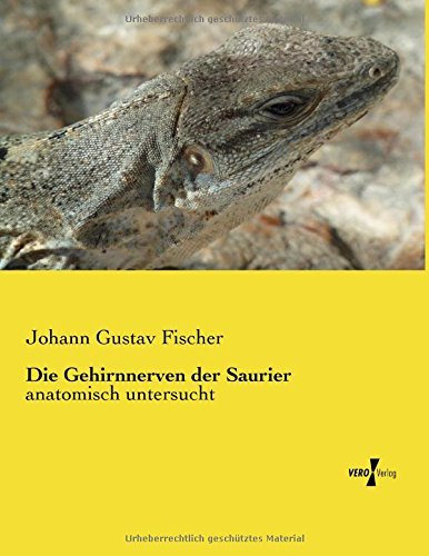 Cover for Johann Gustav Fischer · Die Gehirnnerven Der Saurier: Anatomisch Untersucht (Taschenbuch) [German edition] (2019)