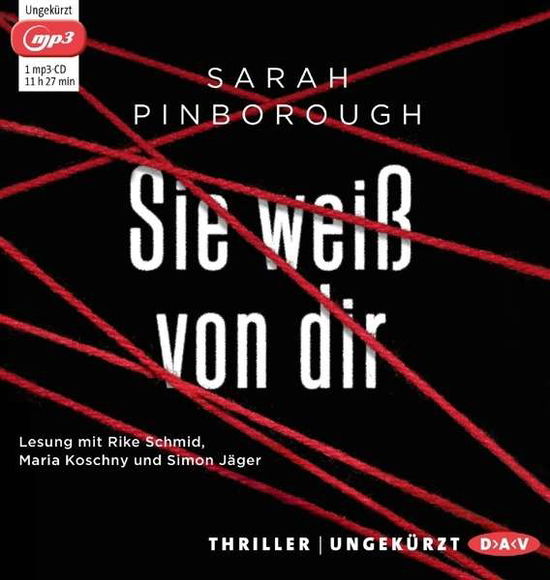 CD Sie weiß von dir - Sarah Pinborough - Muzyka - Der Audio Verlag - 9783862318834 - 9 grudnia 2016