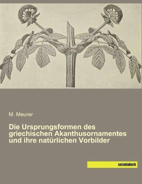 Cover for Meurer · Die Ursprungsformen des griechis (Bok)