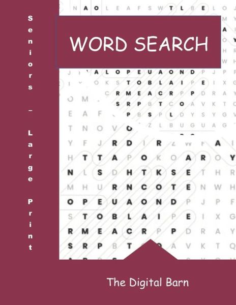 Cover for The Digital Barn · Large Print Word Search (Paperback Book) (2020)