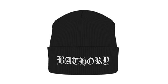 Cover for Bathory · White Logo (Embroidered) (Beanie) [Black edition] (2015)