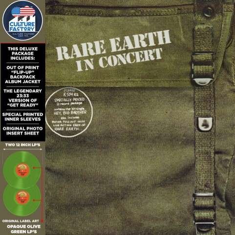 In Concert (Green Vinyl) - Rare Earth - Musikk - CULTURE FACTORY - 0819514011835 - 4. september 2020