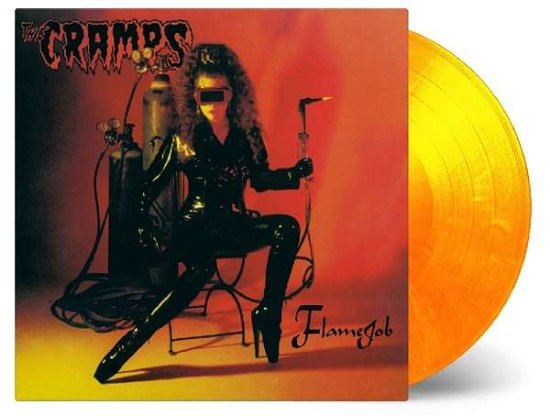 Cover for The Cramps · Flamejob (180g) (Limited-Numbered-Edition) (Orange &amp; Yellow Swirled Vinyl) (LP) (2019)