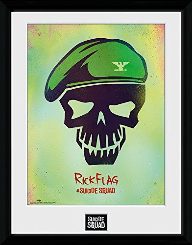 Cover for Dc Comics: Suicide Squad · Dc Comics: Suicide Squad - Rick Flag Skull (Stampa In Cornice 30x40 Cm) (Legetøj)