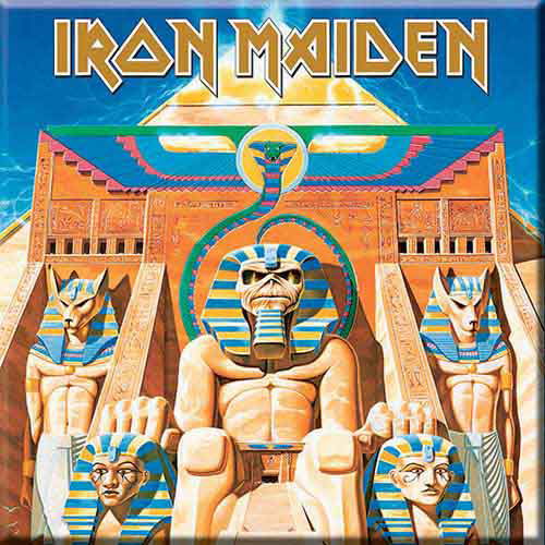 Iron Maiden Fridge Magnet: Powerslave - Iron Maiden - Produtos - AMBROSIANA - 5055295313835 - 17 de outubro de 2014