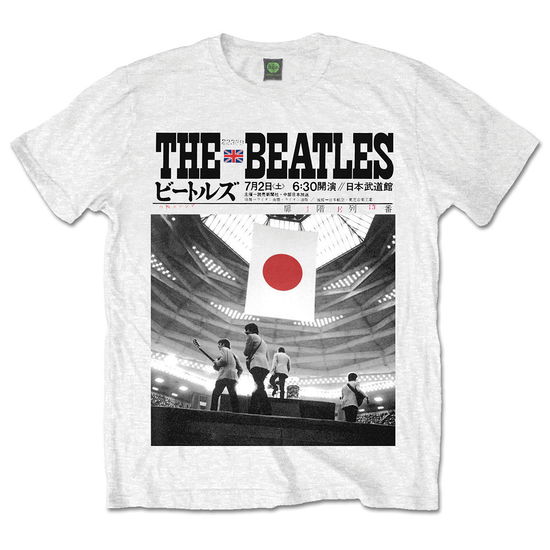 Cover for The Beatles · The Beatles Unisex T-Shirt: Live At The Budokan (T-shirt) [size XL] [White - Unisex edition]