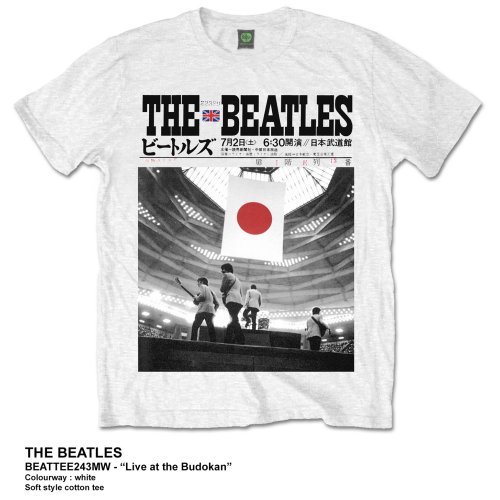 Cover for The Beatles · The Beatles Unisex T-Shirt: Live at the Budokan (T-shirt) [size XL] [White - Unisex edition]