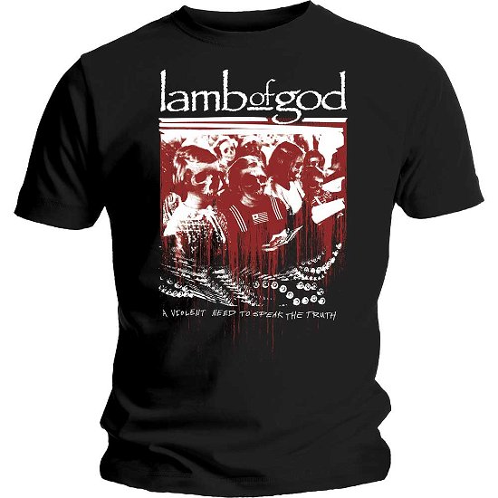 Lamb Of God Unisex T-Shirt: Enough is Enough - Lamb Of God - Mercancía - MERCHANDISE - 5056170639835 - 15 de enero de 2020