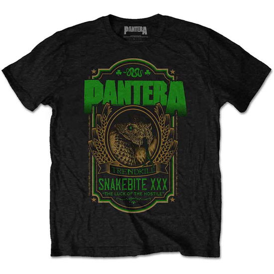 Pantera Unisex T-Shirt: Snakebite XXX Label - Pantera - Merchandise - Rockoff - 5056170668835 - February 15, 2019