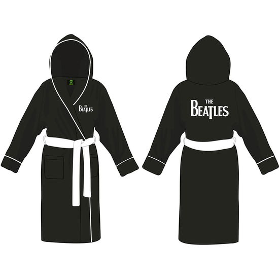 Cover for The Beatles · Unisex Bathrobe: Drop T Logo (Bekleidung) [size S] [Black - Unisex edition]