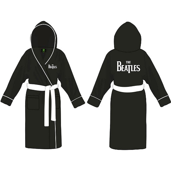 Cover for The Beatles · Unisex Bathrobe: Drop T Logo (CLOTHES) [size S] [Black - Unisex edition]