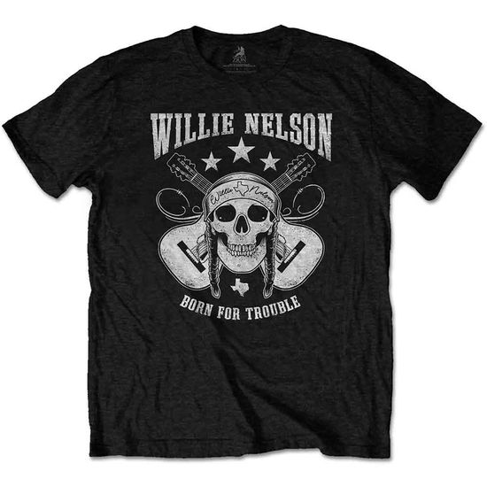 Cover for Willie Nelson · Willie Nelson Unisex T-Shirt: Skull (Black) (T-shirt) [size XXL] [Black - Unisex edition] (2020)