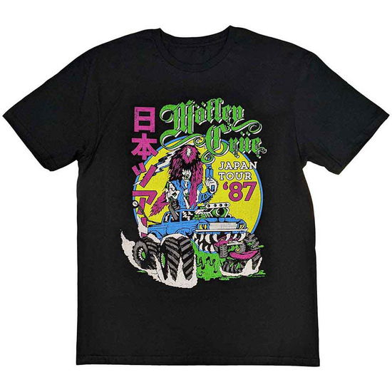 Motley Crue Unisex T-Shirt: Girls Girls Girls Japanese Tour '87 - Mötley Crüe - Koopwaar -  - 5056561086835 - 