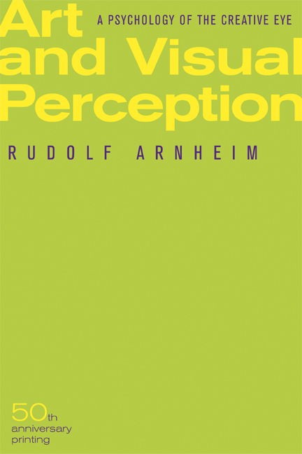 Cover for Rudolf Arnheim · Art and Visual Perception, Second Edition: A Psychology of the Creative Eye (Taschenbuch) (2004)