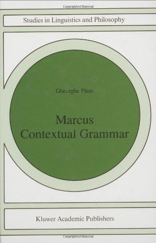 Cover for Gheorghe Paun · Marcus Contextual Grammars - Studies in Linguistics and Philosophy (Hardcover bog) [1997 edition] (1997)