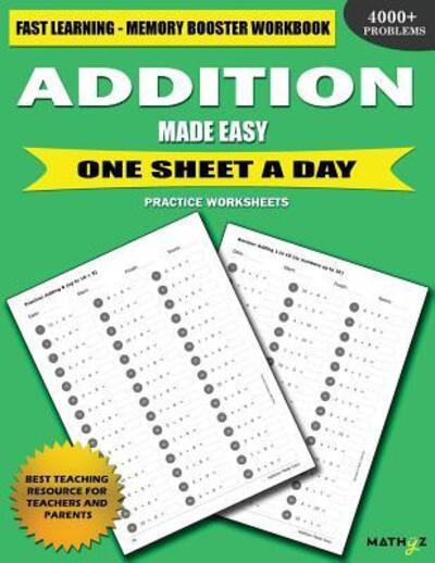 Cover for Mathyz Learning · Addition Made Easy (Paperback Book) (2018)