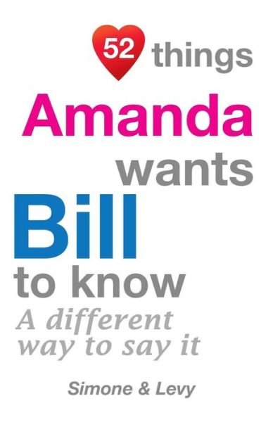 Cover for J L Leyva · 52 Things Amanda Wants Bill to Know: a Different Way to Say It (Pocketbok) (2014)