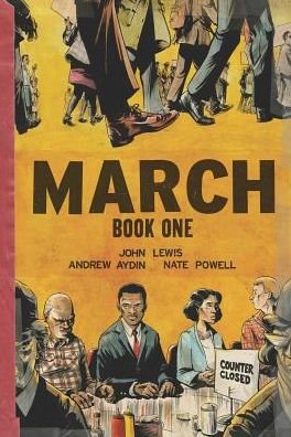Cover for John Lewis · March: Book One (Oversized Edition) - March (Gebundenes Buch) [Oversized edition] (2016)