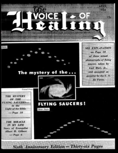 Cover for Gordon Lindsay · VOICE of HEALING MAGAZINE. the Mystery of the... FLYING SAUCERS APRIL 1954 (Bok) (2020)