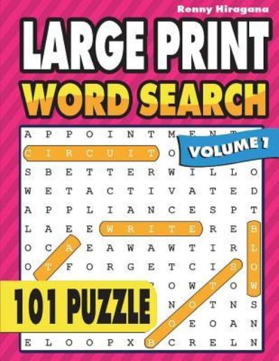 Cover for Renny Hiragana · Large Print Word Search (Paperback Book) (2018)