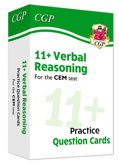 Cover for CGP Books · 11+ CEM Verbal Reasoning Revision Question Cards - Ages 10-11 - CGP CEM 11+ Ages 10-11 (Hardcover Book) (2019)