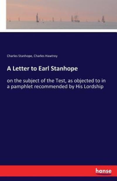 Cover for Charles Stanhope · A Letter to Earl Stanhope (Paperback Book) (2017)