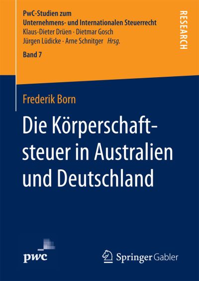 Cover for Born · Die Körperschaftsteuer in Australi (Book) (2017)