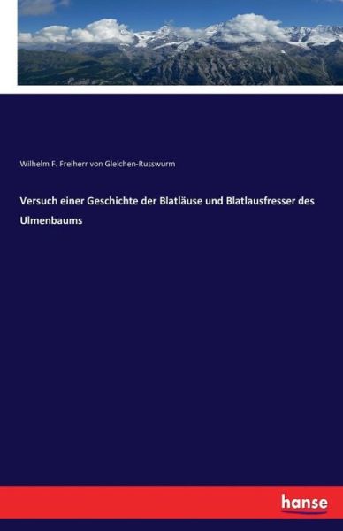 Cover for Gleichen-Russwurm · Versuch einer Geschic (Book) (2016)