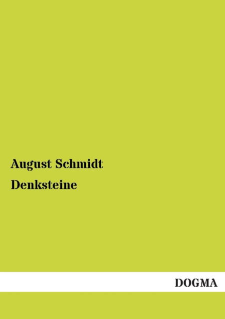 Cover for August Schmidt · Denksteine (Paperback Book) [German edition] (2012)