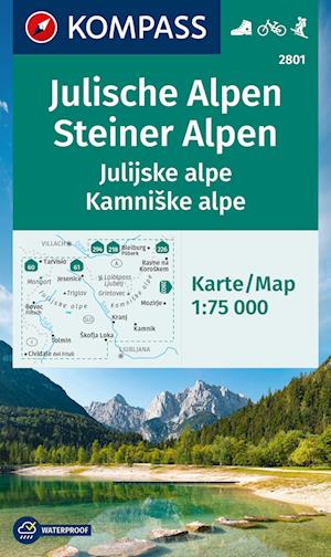 Kompass Wanderkarte 2801 Julische Alpen (Buch)