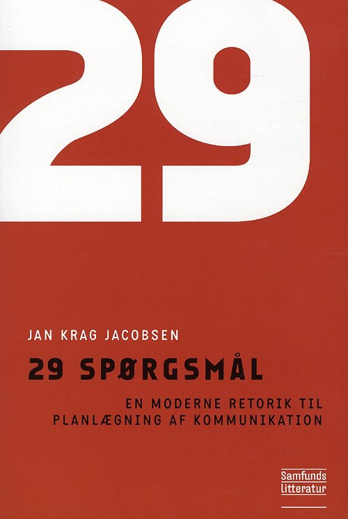 Cover for Jan Krag Jacobsen · 29 spørgsmål (Sewn Spine Book) [2th edição] (2011)