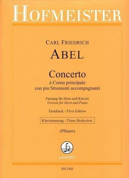 Cover for Abel · Concerto á Cornu principale con pi (Buch)