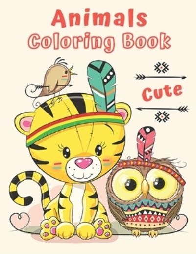 Cover for Coloring Books · Cute Animals Coloring Book (Paperback Book) (2021)