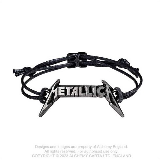 Metallica Classic Logo Wristrap Bracelet - Metallica - Produtos - METALLICA - 0664427053836 - 31 de agosto de 2023