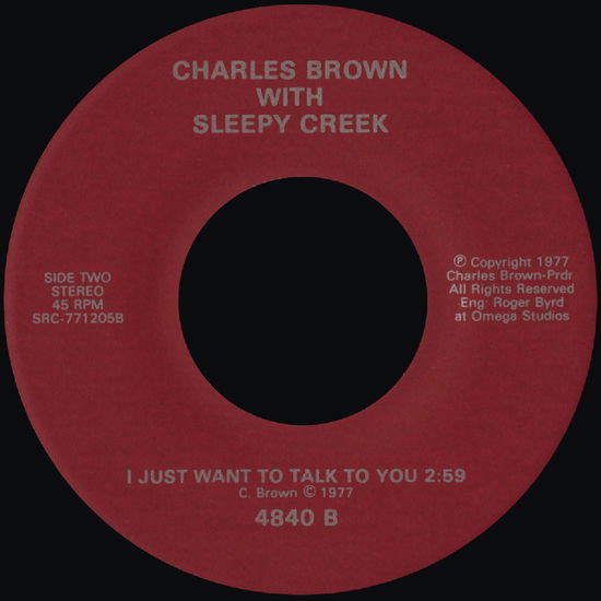 I Just Want to Talk to You (Ltd Sleepy Creek Silver Vinyl) - Charles Brown - Muzyka - NUMERO - 0825764108836 - 2 sierpnia 2024