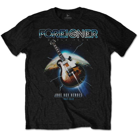 Foreigner Unisex T-Shirt: Juke Box Heroes - Foreigner - Merchandise -  - 5056170645836 - 