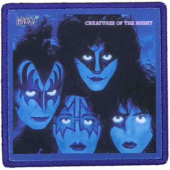 KISS Printed Patch: Creatures of the Night (Standard) - Kiss - Merchandise - Value Merch - 5056368633836 - 15 december 2023