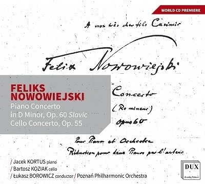 Cover for Nowowiejski / Kortus / Koziak · Piano Concerto in D Minor (CD) (2023)