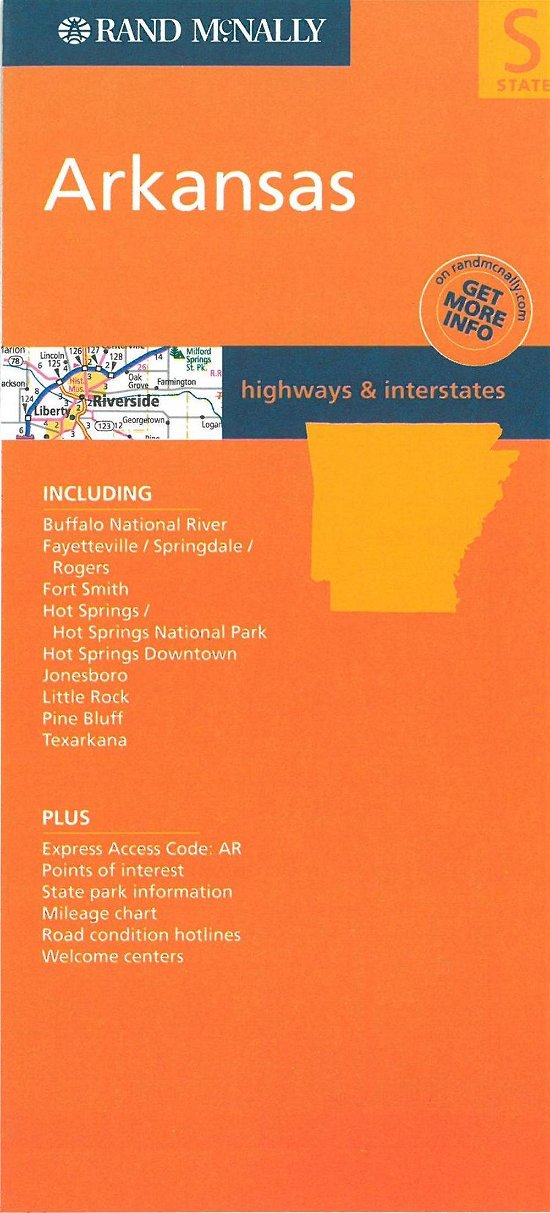 Cover for Rand McNally · Arkansas: Highways &amp; Interstates (Gebundenes Buch) (2006)