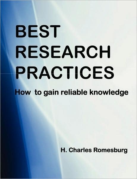Cover for H Charles Romesburg · Best Research Practices (Paperback Book) (2008)