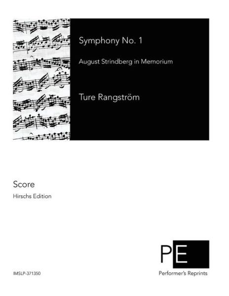 Cover for Ture Rangstrom · Symphony No. 1: August Strindberg in Memorium (Pocketbok) (2015)