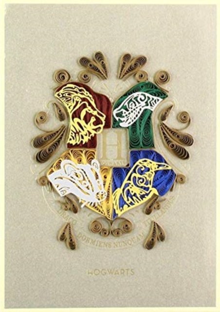 Harry Potter: Hogwarts Crest Quilled Card - Insight Editions - Livros - Insight Editions - 9781682983836 - 8 de novembro de 2018