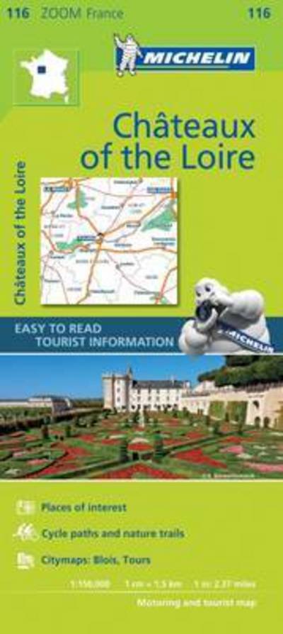 Chateaux of the Loire - Zoom Map 116: Map - Michelin Zoom Maps - Michelin - Books - Michelin Editions des Voyages - 9782067217836 - August 1, 2017
