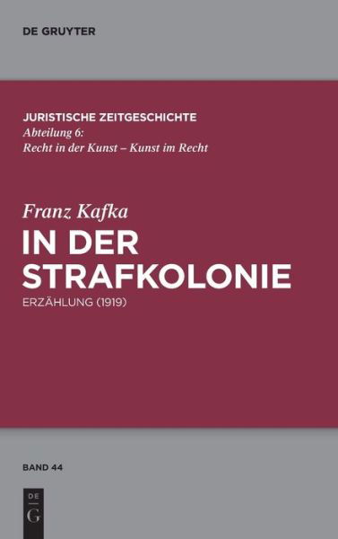 Cover for Franz Kafka · In Der Strafkolonie (Hardcover Book) (2015)