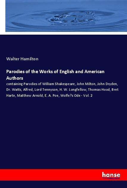 Cover for Hamilton · Parodies of the Works of Engli (Bog)