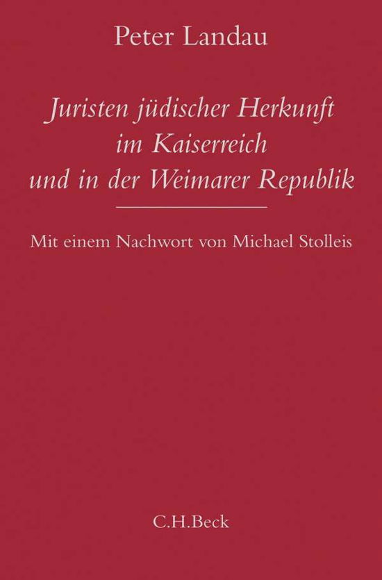 Cover for Landau · Landau:juristen JÃ¼discher Herkunft Im K (Bog)