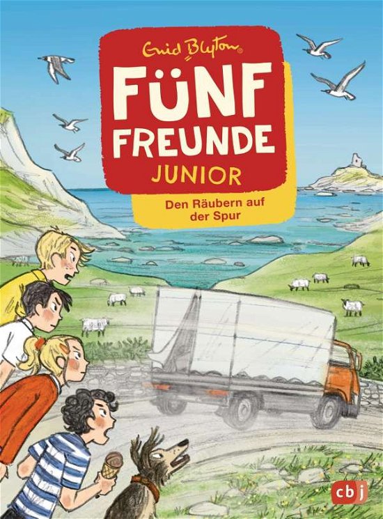 Cover for Enid Blyton · Fünf Freunde JUNIOR - Den Räubern auf der Spur (Gebundenes Buch) (2021)
