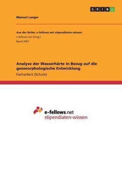 Cover for Langer · Analyse der Wasserhärte in Bezug (Book) (2016)