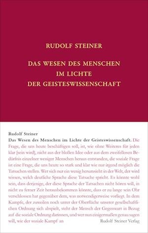 Cover for Rudolf Steiner · Das Wesen des Menschen im Lichte der Geisteswissenschaft (Buch) (2022)