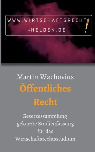 Cover for Wachovius · Öffentliches Recht (Book) (2019)